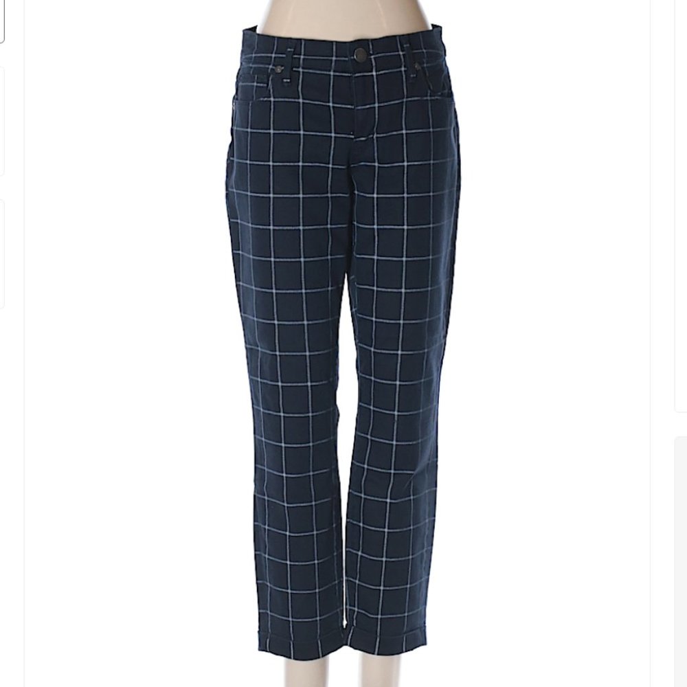 Ann Taylor grid pattern jeans
